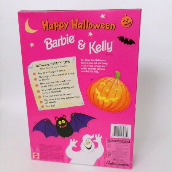 Barbie & Kelly Happy Halloween Doll Set Pumpkin Costume Trick Or Treating NRFB - Picture 5 of 6